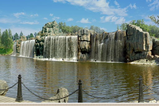 哈爾濱太陽(yáng)島大瀑布